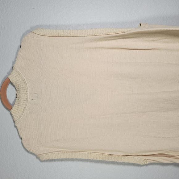 BDG Urban Outfitters Cream Sweater V Neck Oversized Vest Men Size M/L - Picture 7 of 9